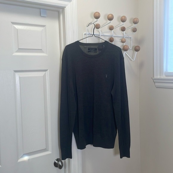 Other - All Saints - Long Sleeve 100% Merino Sweater - Dark Grey - XL